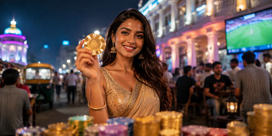 Mobile phone showing live betting app screen for casino games in India